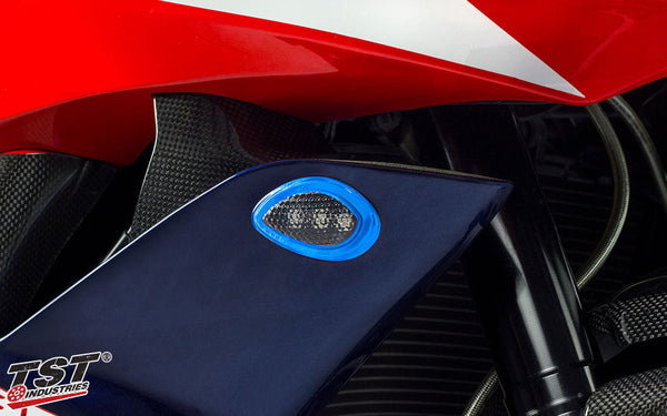 TST LED HALO-1 Flushmount Turn Signals for Honda CBR600RR 2007-2012