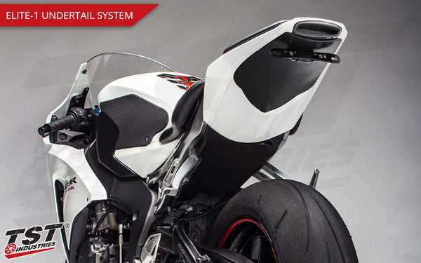 TST Elite-1 Carbon Fiber Undertail & LED Integrated Tail Light Fender Eliminator Kit for Honda CBR1000RR 2008 - 2011