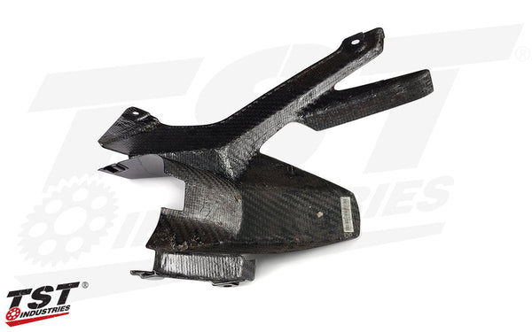 TST Twill Carbon Fiber Rear Tire Hugger & Chain Guard for Honda Grom 2014-2020