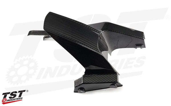 TST Twill Carbon Fiber Rear Tire Hugger & Chain Guard for Honda Grom 2014-2020