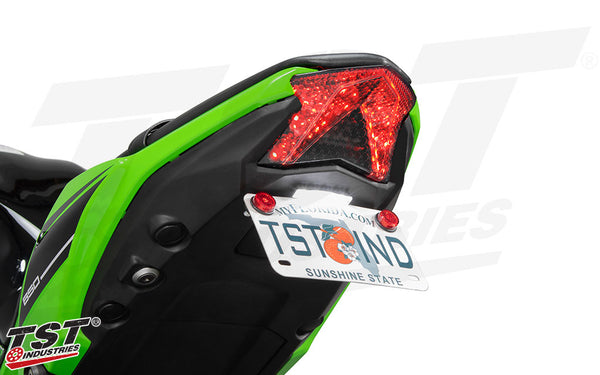 TST Programmable and Sequential LED Integrated Tail Light for Kawasaki Ninja 650 2020+ / Z650 2020-2025