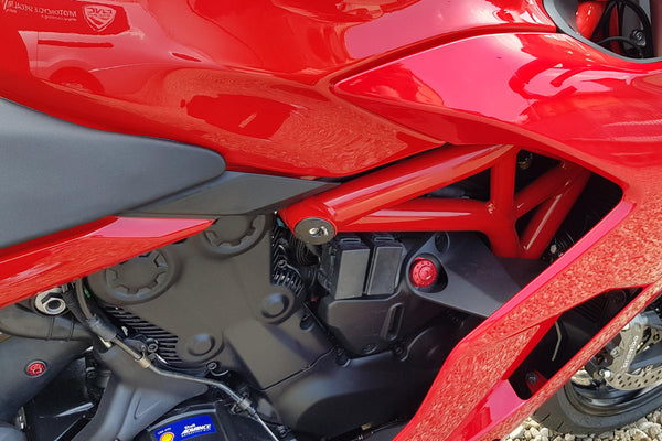 CNC RACING | Frame cap sets Ducati Supersport MY2017