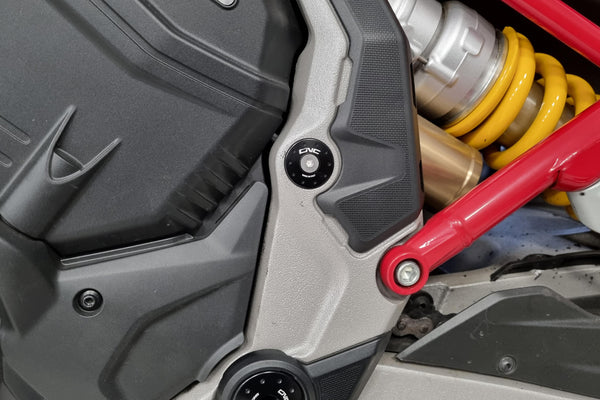 CNC RACING | Frame caps kit Ducati Multistrada V4 - smaller holes