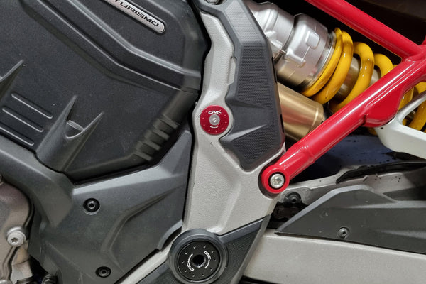 CNC RACING | Frame caps kit Ducati Multistrada V4 - smaller holes