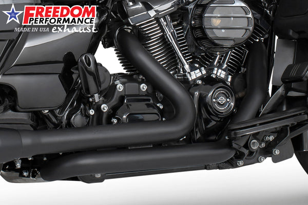 Freedom Performance HARLEY TOURING RIGHT SIDE TUCK & UNDER TRUE-DUAL HEADERS Fits '95-Present