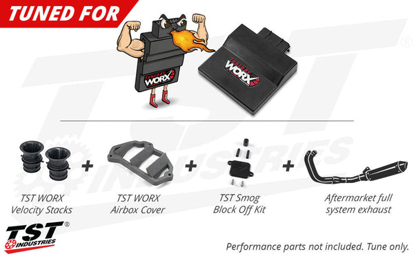 TST WORX Stage 2 ECU Tune For Yamaha YZF-R3 / MT-03 2025+
