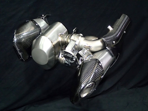 Triumph Rocket 3R & GT 2500 Titanium Bimodal Stealth Titanium Slip-On Mufflers 2019-2026