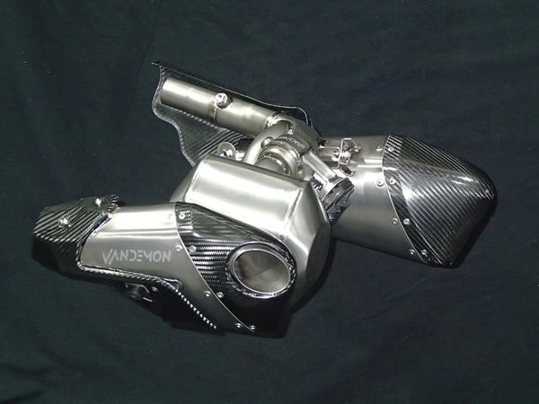 Triumph Rocket 3R & GT 2500 Titanium Bimodal Stealth Titanium Slip-On Mufflers 2019-2026