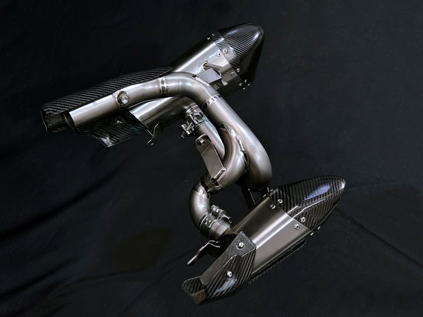 Triumph Rocket 3R, GT and Storm Titanium Slip-On Mufflers 2019-2026