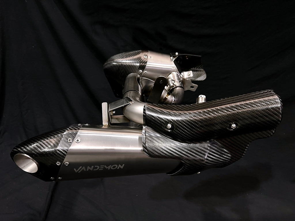 Triumph Rocket 3R, GT and Storm Titanium Slip-On Mufflers 2019-2026