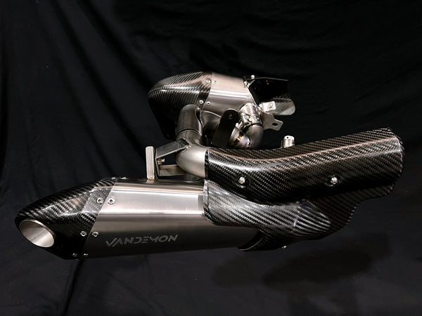 Triumph Rocket 3R, GT and Storm Titanium Slip-On Mufflers 2019-2026