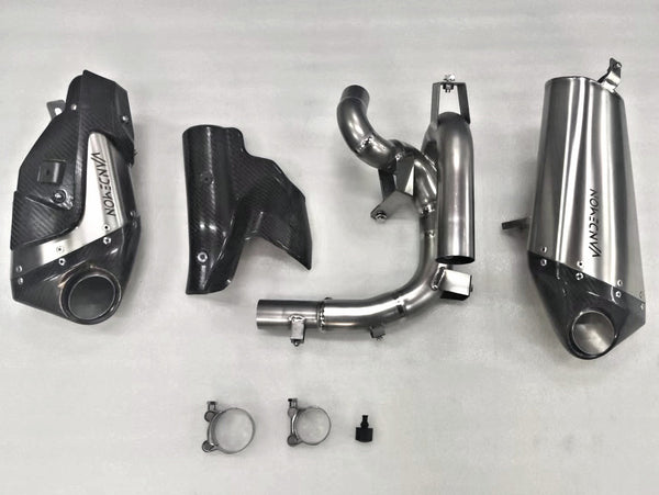 Triumph Rocket 3R, GT and Storm Titanium Slip-On Mufflers 2019-2026