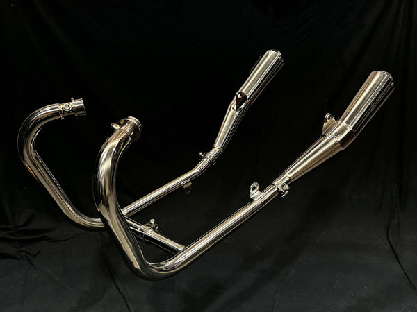 Triumph Speed Twin Vandemon 1200 Polished Titanium Exhaust 2019-2024