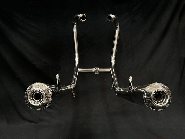 Triumph Speed Twin Vandemon 1200 Polished Titanium Exhaust 2019-2024