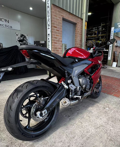 Triumph Trident & Daytona 660 Titanium Exhaust System Euro5 (Single O2 sensor)