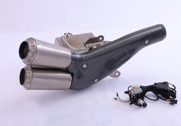 Triumph Rocket 3R & GT 2500 Titanium Bimodal Stealth Side Mount Titanium Slip-On 2019-2026