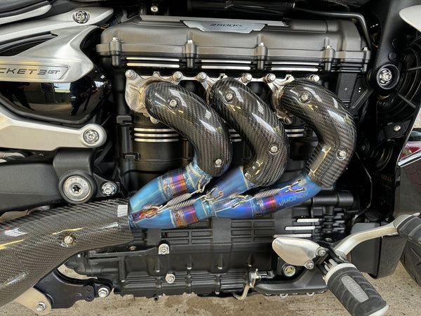 Triumph Rocket 3R & GT 2500cc Titanium, Stainless Steel or Cermic Exhaust Manifold