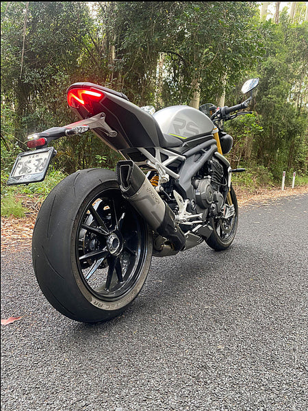 Triumph Speed Triple 1200RS & RR Bimodal Titanium Stealth Slip-On Muffler 2021-2024