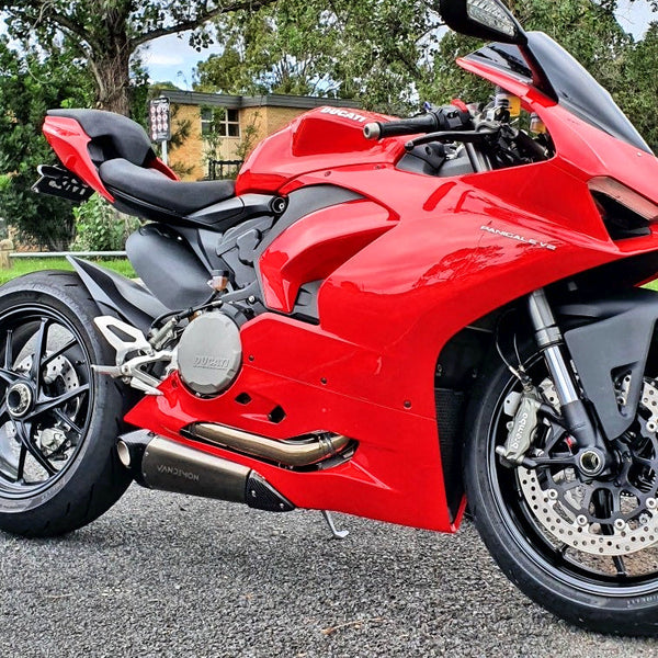 Ducati V2 Panigale & Streetfighter Titanium Belly Slip-On 2020-2024