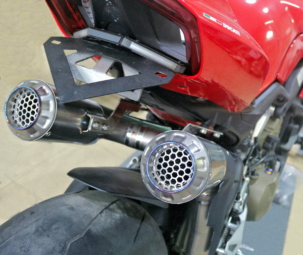 Ducati Panigale & Streetfighter V4 Titanium High Mount 3/4 Slip-On 2018-21