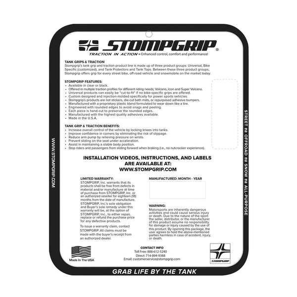 STOMPGRIP Suzuki Hayabusa 22-26 Tank Grips (0179)