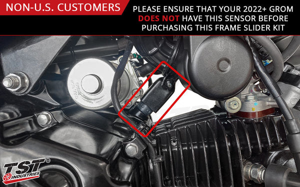 TST Frame Sliders for Honda Grom 2022+