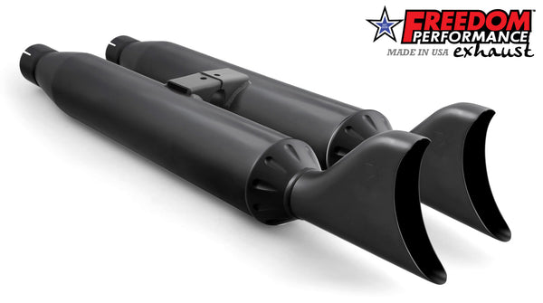 Freedom Performance YAMAHA VENTURE/ROYAL STAR/TOUR DELUXE 1999-2014 SLIP-ONS check description for Quiet Baffles.