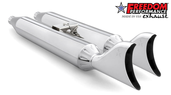 Freedom Performance YAMAHA VENTURE/ROYAL STAR/TOUR DELUXE 1999-2014 SLIP-ONS check description for Quiet Baffles.