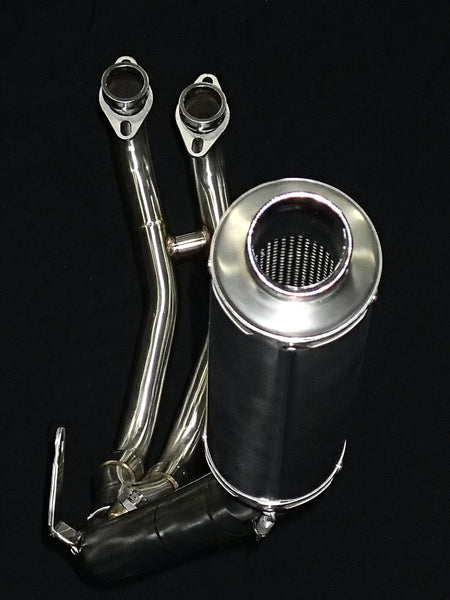 Yamaha YZF-R3 MT-03 YZF-R25 Vandemon Stainless Steel Headers, Titanium Muffler