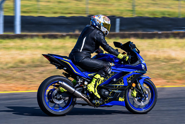 Yamaha YZF-R3 MT-03 YZF-R25 Vandemon Stainless Steel Headers, Titanium Muffler