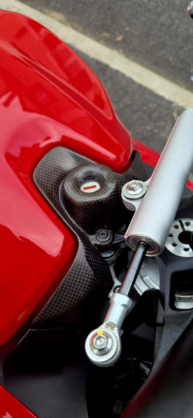 CNC RACING | Carbon key block cover for Ducati Streetfighter V2