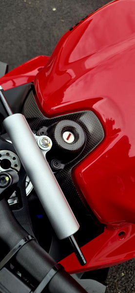 CNC RACING | Carbon key block cover for Ducati Streetfighter V2