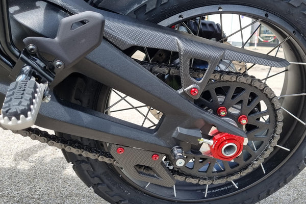 CNC RACING | Chain lower guard Ducati DesertX - Carbon