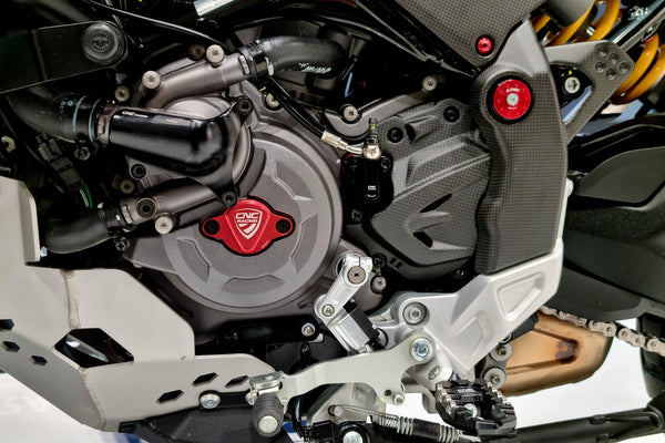 CNC RACING | Front sprocket cover carbon for Ducati Desert X and Monster 937