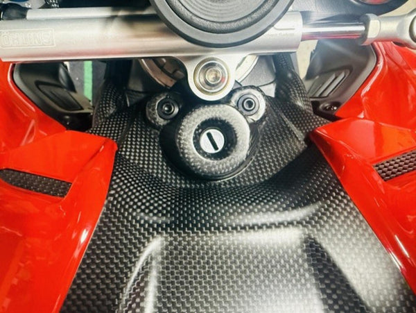 CNC RACING | Ignition switch cover Ducati Streetfighter V4 - Carbon