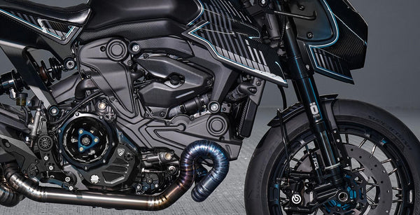 CNC RACING | Belt cover vertical cylinder Ducati Monster 937 - Carbon