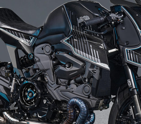 CNC RACING | Belt cover vertical cylinder Ducati Monster 937 - Carbon