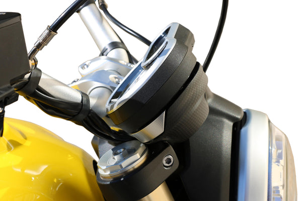 CNC RACING | Dashboard lower cover - matt carbon Ducati Scrambler