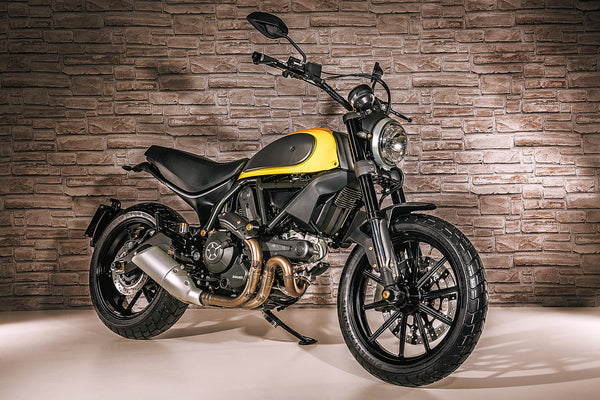 CNC RACING | Front fork protection matt carbon Ducati Scrambler