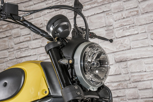 CNC RACING | Fuel tank protection matt carbon Ducati Scrambler