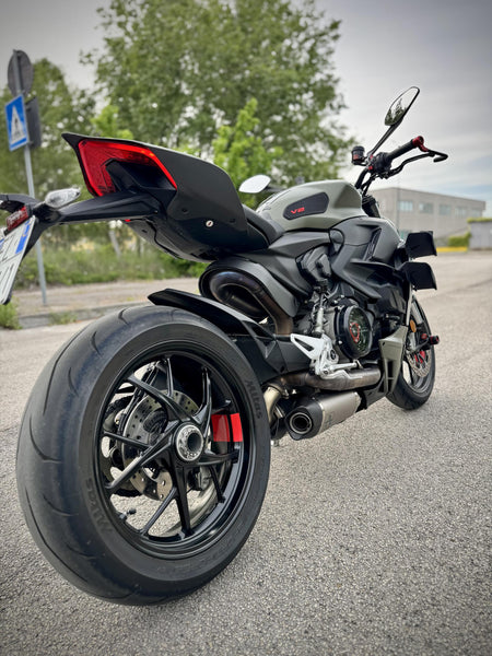 CNC RACING | exhaust heat guard made from matte carbon for Ducati Panigale and Streetfighter