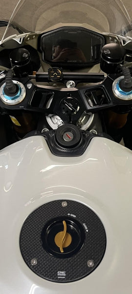 CNC RACING | Instrument panel cover Ducati Panigale - matt carbon