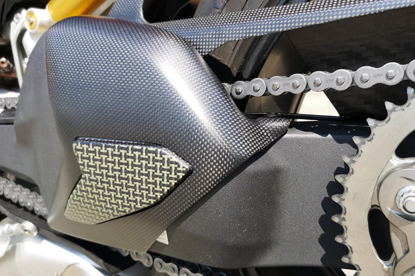 CNC RACING | Swingarm cover Ducati Panigale V4 - Carbon/Kevlar