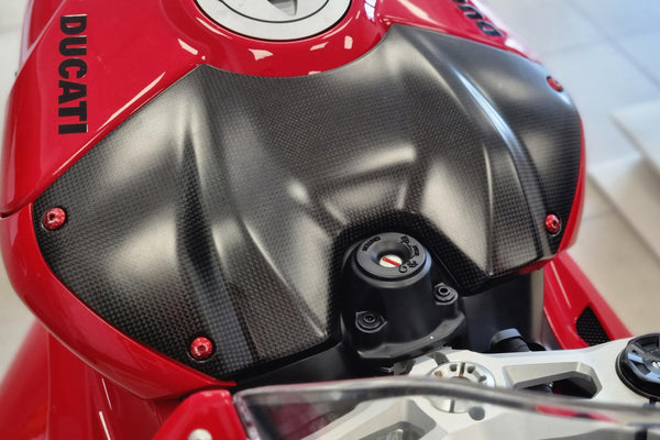 CNC RACING | Fuel tank cover Ducati Panigale V4 - Matt Carbon