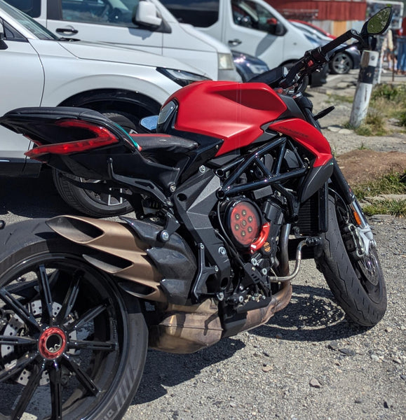 CNC RACING | Exhaust heat guard carbon MV Agusta Brutale and Dragster