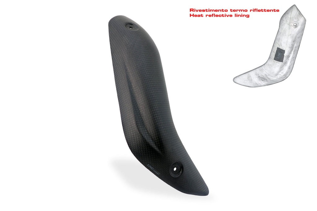 CNC RACING | Lower pipes heat guard Akrapovic Full System Ducati Multistrada V4 - Carbon