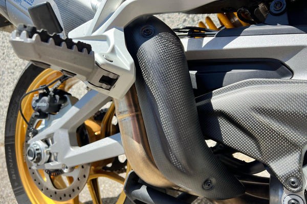 CNC RACING | Lower pipes heat guard Akrapovic Full System Ducati Multistrada V4 - Carbon