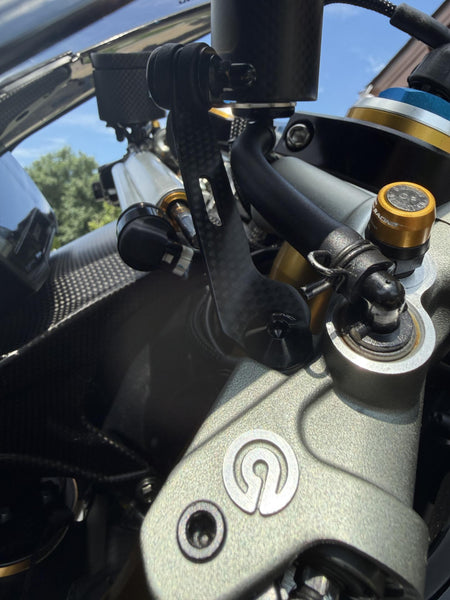 CNC RACING | Oil tank bracket brake clutch carbon for Ducati Panigale
