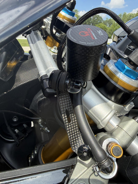 CNC RACING | Oil tank bracket brake clutch carbon for Ducati Panigale