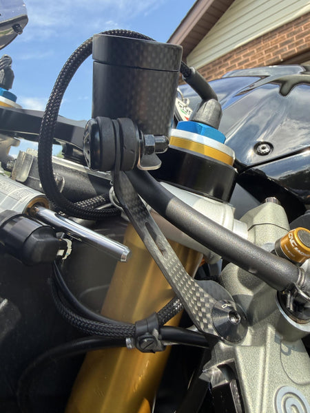 CNC RACING | Oil tank bracket brake clutch carbon for Ducati Panigale